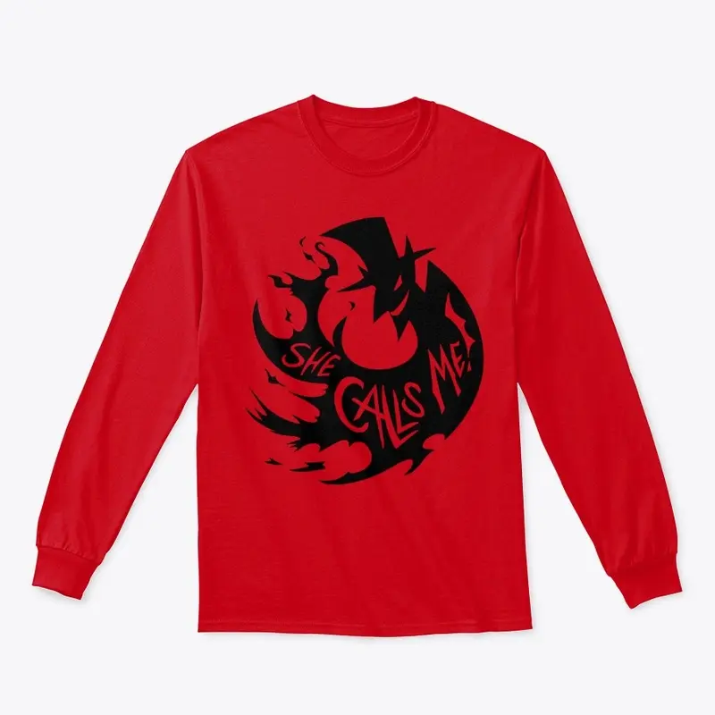 Team Duke long sleeve (Black on Red)